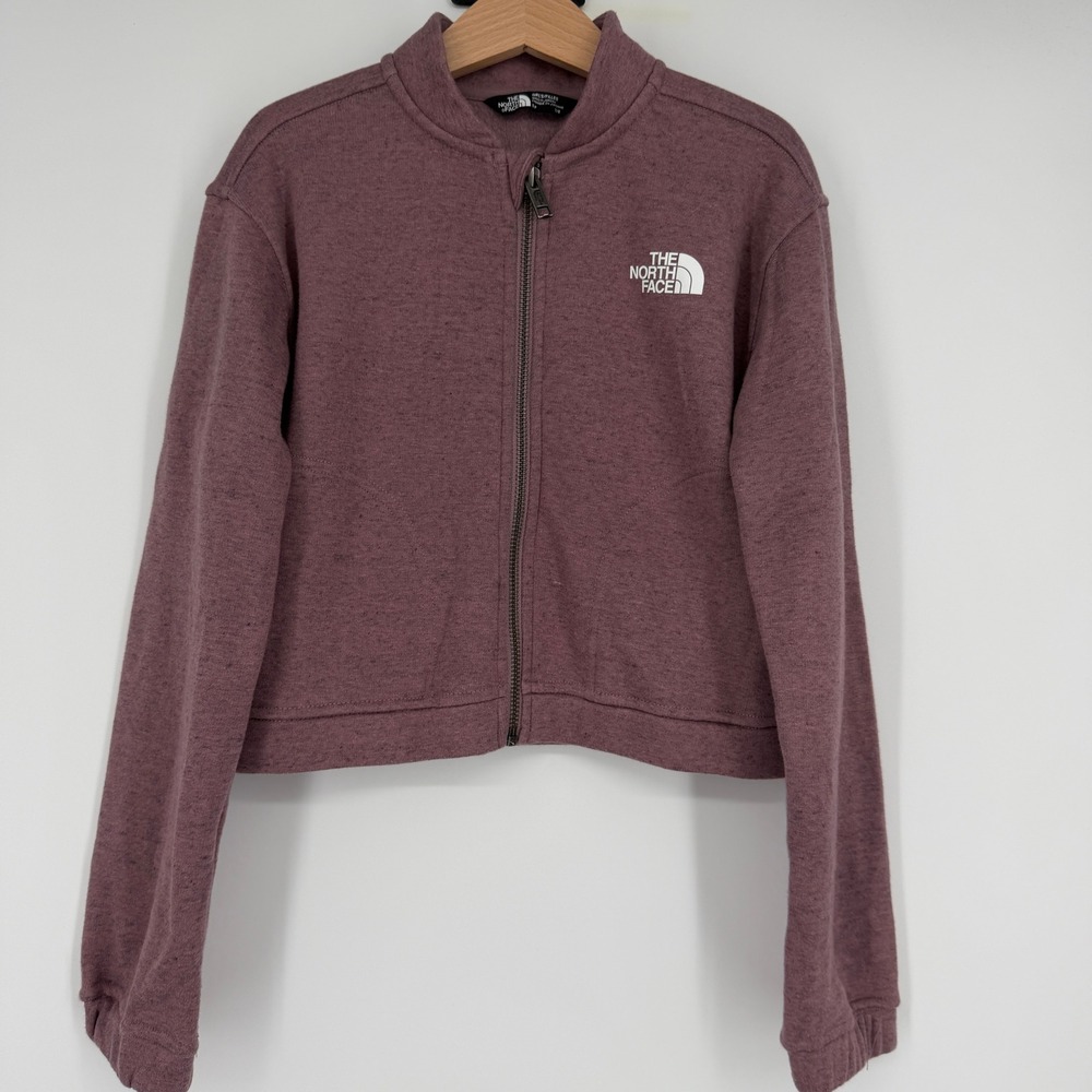 The North Face Girls' Cozy Dream Fleece Full Zip Jacket Mauve Size 7/8 S